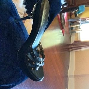 Harley Davidson Studded Heals Size 6 Chrome Heal